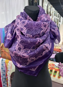 Hodvábna šatka Fialka